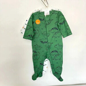 Carter's Just One You Baby Boys' 2pk Sleep N' Play Pajama Footed Animal Prints